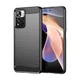 Чохол Lenuo Carbon Fiber для Xiaomi Redmi Note 11 Pro 4G / 5G Black - изображение 1