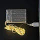 Светодиодная гирлянда новогодняя Xatynka USB 100 LED 10 м на батарейках и от сети Теплый Белый (163-41-1978-07USB) - изображение 2