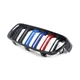 Ніздрі решітки радіатора переднього бампера BMW 3 series F30/F35/F31 2011-2019 Black 2BAR colour - зображення 3