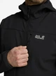 Куртка демисезонная с капюшоном мужская Jack Wolfskin Wild Winds Hooded Jkt M A66308_6000 S Черная (4064886754705) - изображение 5