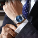 Чоловічий наручний годинник POEDAGAR 930 Silver Blue кварцовий зі сталевим браслетом 3 ATM - зображення 4