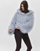 Шуба жіноча зі штучного хутра X-Woyz LS-8959-11 59779 ONE SIZE блакитний - изображение 6