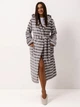 Халат женский из велсофту теплый с капюшоном зимний BARWA garments 0227/1 XL Серый (2110022714101) - изображение 1