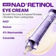 Крем Numbuzin No.9 NAD+ Retinol Volumetox Eye Cream 10 мл для шкіри навколо очей Нумбузін з NAD+, ретинолом та 50 пептидами від зморщок, для пружності та зволоження - зображення 2