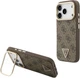 Etui na smartfon Apple iPhone 18 Pro/17 Pro Guess 4G PU Triangle Logo & Stand Camera Magsafe Brown (GUHMP18LPCS4GPTW) - obraz 7