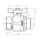 Кран шаровой Icma 1/2" прямой №351 - изображение 5