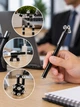Магнитная ручка конструктор антистресс трансформер с магнитными шариками и деталями головоломка черная - изображение 3