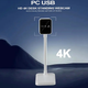 Вебкамера 4K з автофокусуванням вбудованим мікрофоном USB Kisonli D1 біла - зображення 10