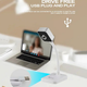 Вебкамера Full HD 1080P USB Plug & Play для ПК і ноутбуків Kisonli D1 Білий - зображення 10