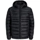 Пуховик прошитий JJEKINGSLEY LIGHT PUFFER HOOD NOOS Jack & Jones 12298869-Black M Чорний (5715907612649) - изображение 7