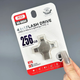 USB флешка 256GB 4в1 USB MicroUSB Lightning Type-C XO DK04 - зображення 3