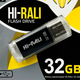 USB флешка 32Gb для хранения информации Hi-Rali Rocket USB2.0 черный - изображение 1