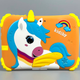 Планшет дитячий 7 дюймів 8 ГБ RAM 256 ГБ ROM для мультфільмів K36 Unicorn Жовтогарячий - зображення 1