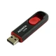 Флеш-накопитель ADATA C008 64GB USB 2.0 слайдер Черный с красным (AC008-64G-RKD) - изображение 1