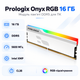 Оперативная память Prologix Onyx RGB 16 ГБ DDR5 5600 МГц CL38 White (PRO16GB5600YWR5) - изображение 1