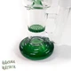 Стеклянный бонг для курения Top Combo 26 см Green Два перколятора - изображение 3