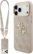 Etui na smartfon Apple iPhone 18 Pro/17 Pro Guess 4G Big 4G Classic Logo Big Strap Metal Buttons Pink (GUHCP18LP4G4BCSP) - obraz 1