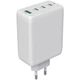 Зарядний пристрій Canyon CU100ACC GaN 100W 3xPD 1xQC EU White (CNS-CUW100ACC) - зображення 1