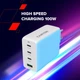Зарядний пристрій Canyon CU100ACC GaN 100W 3xPD 1xQC EU White (CNS-CUW100ACC) - зображення 10