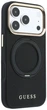 Etui do smartfona Apple iPhone 17 Pro Max / 18 Pro Max Guess Ring Stand 360 Grained Classic Logo MagSafe Black (GUE005670) - obraz 4