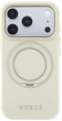Etui do smartfona Apple iPhone 17 Pro / 18 Pro Guess Ring Stand 360 Grained Classic Logo MagSafe Beige (GUE005667) - obraz 3