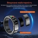 Розумне смарт-кільце Smart Ring з LED-екраном фітнес-трекером пульсометром моніторингом сну 12 розмір чорне для чоловіків та жінок - зображення 8