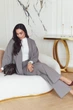 Женская кофта-жакет на запах с поясом и пуговицей 42–52 XXL-3XL - изображение 2