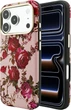 Etui na smartfon Apple iPhone 18 Pro/17 Pro Guess Blossom Roses Print MagSafe Pink (GUHMP18L6PWGTBEP) - obraz 1