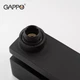 Смеситель для ванны GAPPO G3207-6 с душевым гарнитуром, черный - изображение 5