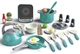 Дитячий кухонний набір посуду та аксесуарів Woopie Little Chef's Set 30 елементів Зелений (5906280656522) - зображення 1