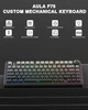Клавиатура AULA F75 игровая для побед (RGB, LEOBOG Reaper Switch, 75%, чёрно-серый градиент, тройной режим) - изображение 2