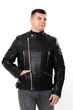 Чоловіча куртка із еко-шкіри NoBrand 48 Чорний p-21039 (p-21039-254170) - зображення 2