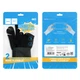 Рукавички ігрові двопалі HOCO GA21 Eagle Claw для мобільних ігор (срібне волокно, 0.5 мм, пара, чорні) - изображение 2