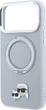 Etui na smartfon Apple iPhone 18 Pro Max/17 Pro Max Karl Lagerfeld Ring Stand 360 Karl & Choupette Heads Pin MagSafe Grey (KLHMP18XPSRSKCHG) - obraz 5