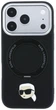 Чохол для смартфона Apple iPhone 17 Pro Max / 18 Pro Max Karl Lagerfeld with Ring Stand 360 Karl Head Pin MagSafe Black (KF003234) - зображення 3