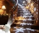 Новорічний світлодіодний нічник-проєктор «Казкова ніч» (Snowflake Projector) — Компактний святковий нічник-світильник із ефектом новорічних сніжинок та USB-підключенням - зображення 1