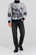Свитер мужской новогодний синий 214R24714 AGER XL - изображение 2