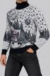Свитер мужской новогодний синий 214R24714 AGER XL - изображение 3