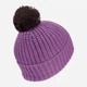 Детская зимняя шапка-бини Jack Wolfskin Pompom Badge Beanie K 1911751_H0133 M 51-53 Фиолетовая (4064886746328) - изображение 4