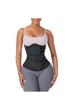 Черный женский корректирующий корсет Waist Sculpt с латексными вставками и двойной фиксацией — German Volf. German Volf MT210298-BK1 XXXL 1298321 - изображение 1