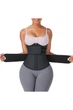 Черный женский корректирующий корсет Waist Sculpt с латексными вставками и двойной фиксацией — German Volf. German Volf MT210298-BK1 XXXL 1298321 - изображение 2