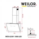 Вытяжка декоративная наклонная WEILOR WDS 62301 R BL 1000 LED - изображение 13