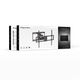Универсальное крепление для телевизора Kruger&Matz KM1310 43″–100″ Черное (5901890137867) - изображение 8