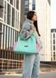 Жіноча спортивна сумка Sambag Flow з оксфорду 41x25,5x16,5 см м'ятна - зображення 4