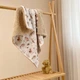 Плед муслиновый на меховой подкладке Teddy Лесные звери Маленькая Соня 80х100 см бежевый - изображение 1