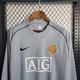 Ретро футбольна футболка Манчестер Юнайтед голкіпер сіра довгий рукав сезон 2007-2008 ВАН ДЕР САР розмір S вінтажна джерсі Manchester United - зображення 2