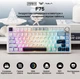 Бездротова ігрова механічна клавітура Aula F75 Glacer blue, 75%, Hot-Swap, RGB, 2.4GHz/Bluetooth/USB - изображение 2