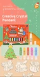 Набір вітражів Різдво 6 кольорів 6 вітражів для творчості Christmas DIY Crystal Pendant - зображення 2