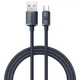 Кабель Baseus Crystal Shine Series Fast Charging Data USB to Type-C 100W 1.2m Black CAJY000401 - изображение 2