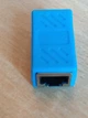 Соединитель RJ45 8P8C мама - мама RJ45 для соединения кабеля, экранированный, голубой - изображение 2